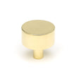 This is an image showing From The Anvil - Polished Brass Kelso Cabinet Knob - 32mm (No Rose) available from trade door handles, quick delivery and discounted prices