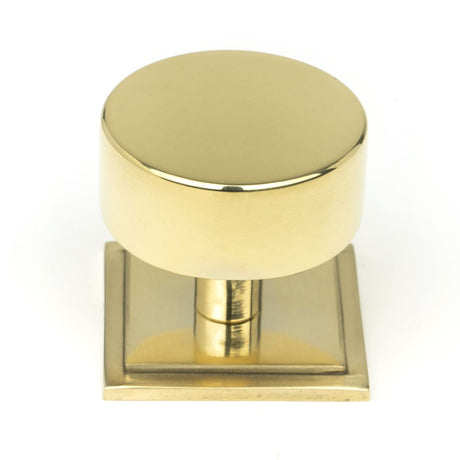High quality image of From The Anvil - Polished Brass Kelso Cabinet Knob - 38mm (Square) | Sku. 50300 | Trade Door Handles, Kendal.