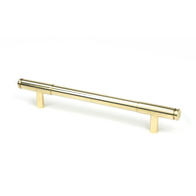 This is an image showing From The Anvil - Polished Brass Kelso Pull Handle - Medium available from trade door handles, quick delivery and discounted prices