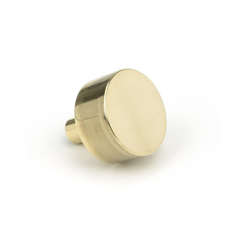 This is an image showing From The Anvil - Aged Brass Kelso Cabinet Knob - 32mm (No rose) available from trade door handles, quick delivery and discounted prices