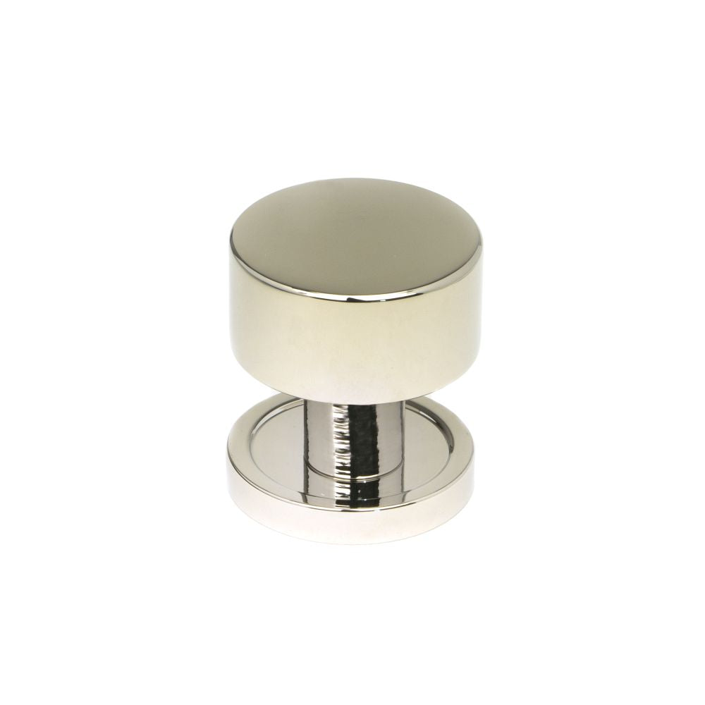 High quality image of From The Anvil - Polished Nickel Kelso Cabinet Knob - 25mm (Plain) | Sku. 50313 | Trade Door Handles, Kendal.