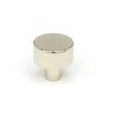 This is an image showing From The Anvil - Polished Nickel Kelso Cabinet Knob - 25mm (No Rose) available from trade door handles, quick delivery and discounted prices