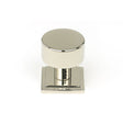 This is an image showing From The Anvil - Polished Nickel Kelso Cabinet Knob - 25mm (Square) available from trade door handles, quick delivery and discounted prices