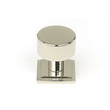 This is an image showing From The Anvil - Polished Nickel Kelso Cabinet Knob - 25mm (Square) available from trade door handles, quick delivery and discounted prices