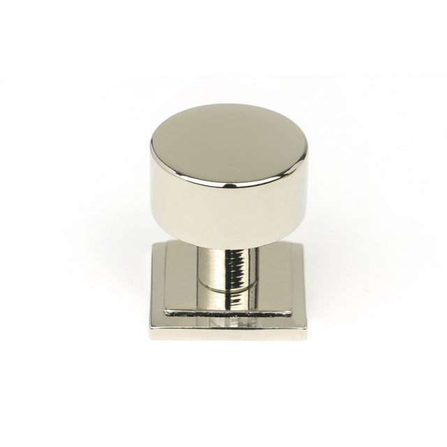 This is an image showing From The Anvil - Polished Nickel Kelso Cabinet Knob - 25mm (Square) available from trade door handles, quick delivery and discounted prices