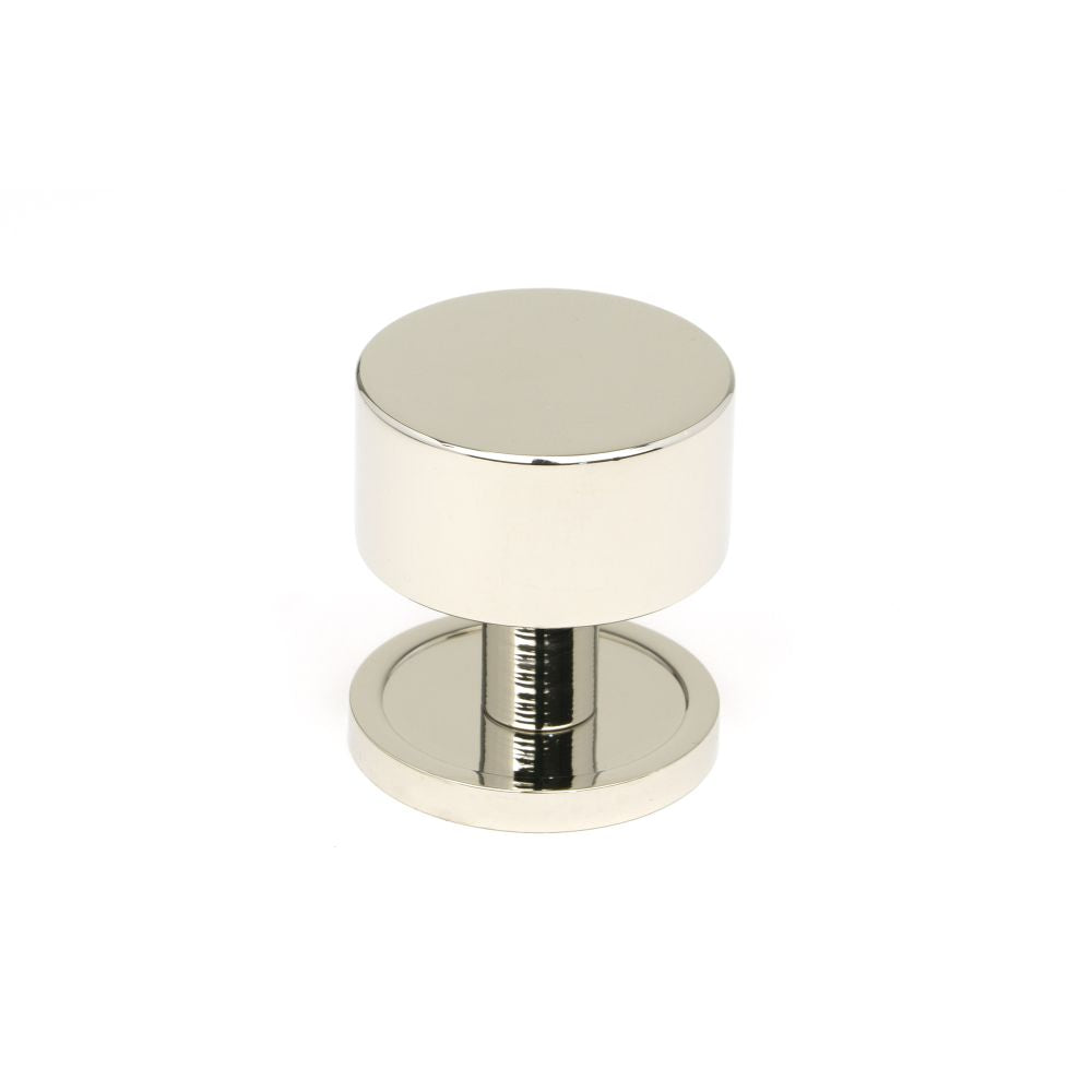 High quality image of From The Anvil - Polished Nickel Kelso Cabinet Knob - 32mm (Plain) | Sku. 50316 | Trade Door Handles, Kendal.