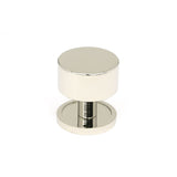 High quality image of From The Anvil - Polished Nickel Kelso Cabinet Knob - 32mm (Plain) | Sku. 50316 | Trade Door Handles, Kendal.