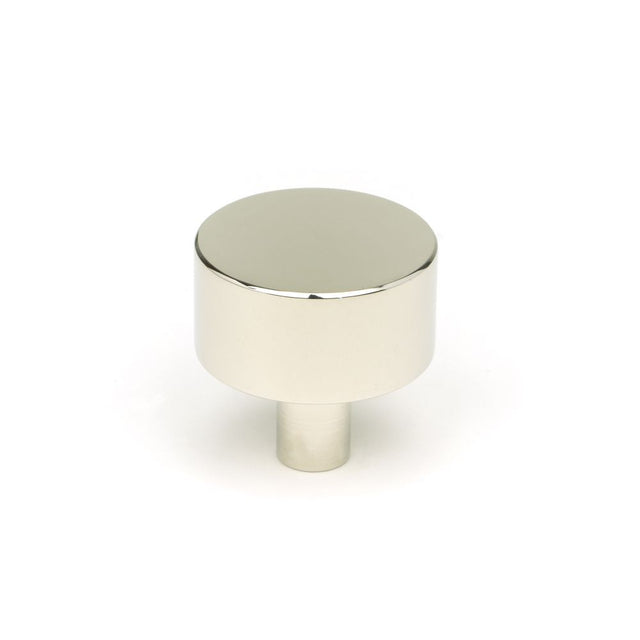 This is an image showing From The Anvil - Polished Nickel Kelso Cabinet Knob - 32mm (No Rose) available from trade door handles, quick delivery and discounted prices