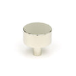 This is an image showing From The Anvil - Polished Nickel Kelso Cabinet Knob - 32mm (No Rose) available from trade door handles, quick delivery and discounted prices