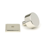 This is an image showing From The Anvil - Polished Nickel Kelso Cabinet Knob - 32mm (Square) available from trade door handles, quick delivery and discounted prices