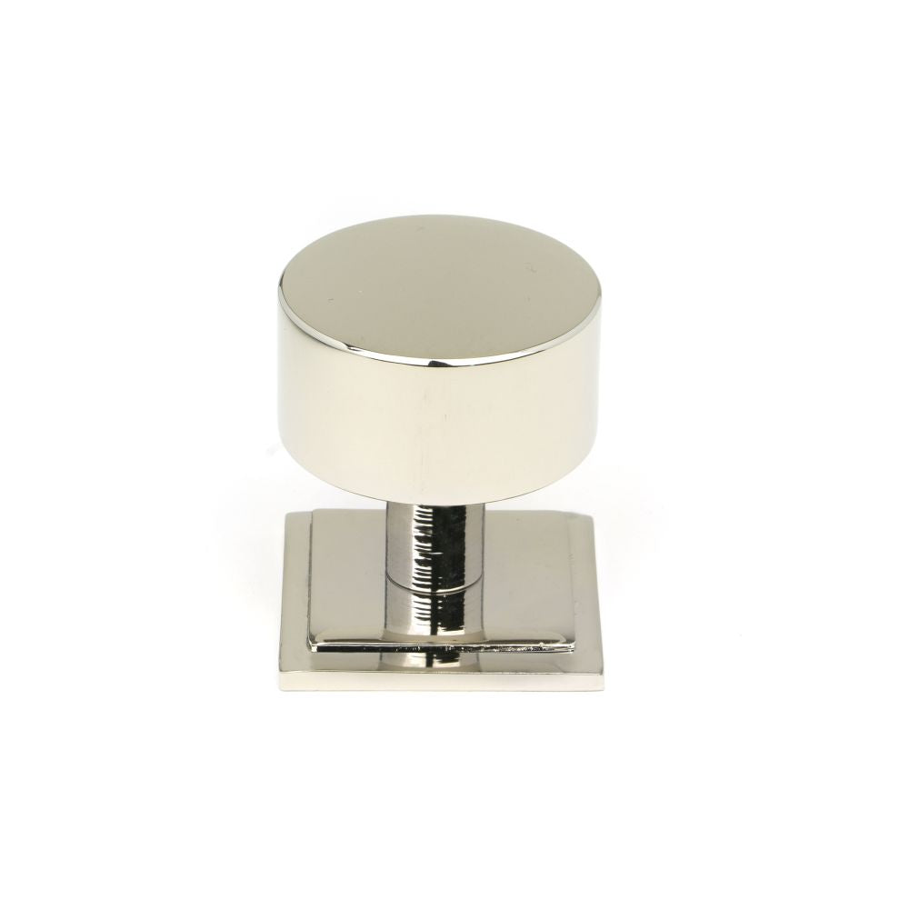 This is an image showing From The Anvil - Polished Nickel Kelso Cabinet Knob - 32mm (Square) available from trade door handles, quick delivery and discounted prices