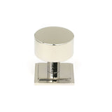 This is an image showing From The Anvil - Polished Nickel Kelso Cabinet Knob - 32mm (Square) available from trade door handles, quick delivery and discounted prices