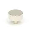 This is an image showing From The Anvil - Polished Nickel Kelso Cabinet Knob - 38mm (No rose) available from trade door handles, quick delivery and discounted prices