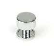 This is an image showing From The Anvil - Polished Chrome Kelso Cabinet Knob - 25mm (Plain) available from trade door handles, quick delivery and discounted prices