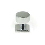 This is an image showing From The Anvil - Polished Chrome Kelso Cabinet Knob - 25mm (Square) available from trade door handles, quick delivery and discounted prices