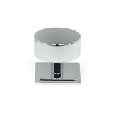 This is an image showing From The Anvil - Polished Chrome Kelso Cabinet Knob - 38mm (Square) available from trade door handles, quick delivery and discounted prices