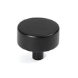 This is an image showing From The Anvil - Matt Black Kelso Cabinet Knob - 38mm (No rose) available from trade door handles, quick delivery and discounted prices