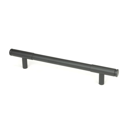 This is an image showing From The Anvil - Matt Black Kelso Pull Handle - Medium available from trade door handles, quick delivery and discounted prices