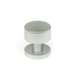 This is an image showing From The Anvil - Satin Chrome Kelso Cabinet Knob - 25mm (Plain) available from trade door handles, quick delivery and discounted prices