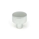 This is an image showing From The Anvil - Satin Chrome Kelso Cabinet Knob - 25mm (No rose) available from trade door handles, quick delivery and discounted prices