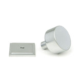 This is an image showing From The Anvil - Satin Chrome Kelso Cabinet Knob - 32mm (Square) available from trade door handles, quick delivery and discounted prices