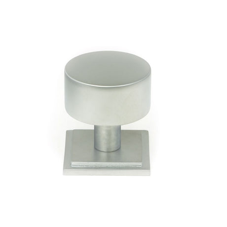 High quality image of From The Anvil - Satin Chrome Kelso Cabinet Knob - 32mm (Square) | Sku. 50354 | Trade Door Handles, Kendal.