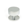 High quality image of From The Anvil - Satin Chrome Kelso Cabinet Knob - 38mm (Plain) | Sku. 50355 | Trade Door Handles, Kendal.
