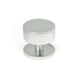 High quality image of From The Anvil - Satin Chrome Kelso Cabinet Knob - 38mm (Plain) | Sku. 50355 | Trade Door Handles, Kendal.