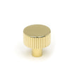 This is an image showing From The Anvil - Polished Brass Judd Cabinet Knob - 25mm (No Rose) available from trade door handles, quick delivery and discounted prices