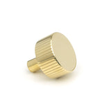 This is an image showing From The Anvil - Polished Brass Judd Cabinet Knob - 32mm (No Rose) available from trade door handles, quick delivery and discounted prices