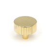 This is an image showing From The Anvil - Polished Brass Judd Cabinet Knob - 38mm (No Rose) available from trade door handles, quick delivery and discounted prices