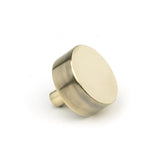 This is an image showing From The Anvil - Aged Brass Kelso Cabinet Knob - 38mm (No rose) available from trade door handles, quick delivery and discounted prices