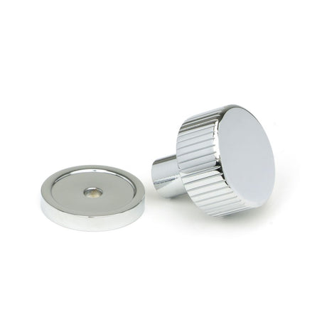 This is an image showing From The Anvil - Polished Chrome Judd Cabinet Knob - 25mm (Plain) available from trade door handles, quick delivery and discounted prices