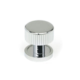 This is an image showing From The Anvil - Polished Chrome Judd Cabinet Knob - 25mm (Plain) available from trade door handles, quick delivery and discounted prices