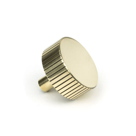 This is an image showing From The Anvil - Aged Brass Judd Cabinet Knob - 38mm (No rose) available from trade door handles, quick delivery and discounted prices