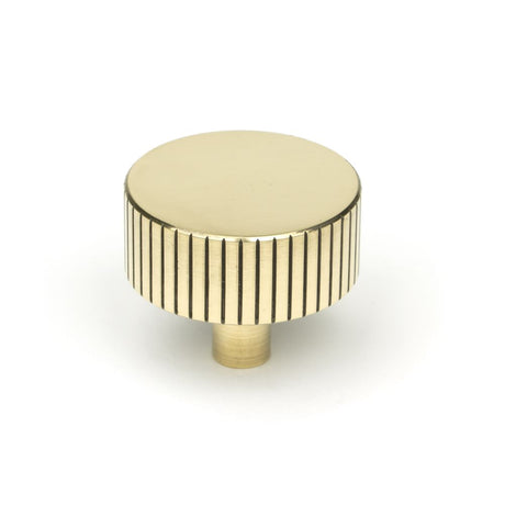 This is an image showing From The Anvil - Aged Brass Judd Cabinet Knob - 38mm (No rose) available from trade door handles, quick delivery and discounted prices