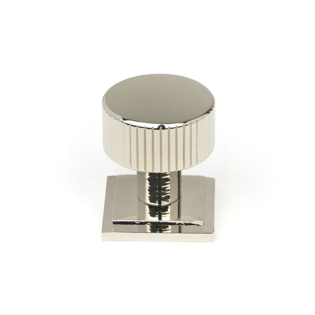 This is an image showing From The Anvil - Polished Nickel Judd Cabinet Knob - 25mm (Plain) available from trade door handles, quick delivery and discounted prices