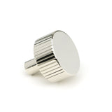 This is an image showing From The Anvil - Polished Nickel Judd Cabinet Knob - 32mm (No rose) available from trade door handles, quick delivery and discounted prices