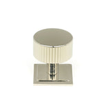 This is an image showing From The Anvil - Polished Nickel Judd Cabinet Knob - 32mm (Square) available from trade door handles, quick delivery and discounted prices