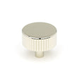 This is an image showing From The Anvil - Polished Nickel Judd Cabinet Knob - 38mm (No rose) available from trade door handles, quick delivery and discounted prices