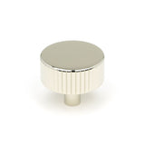 This is an image showing From The Anvil - Polished Nickel Judd Cabinet Knob - 38mm (No rose) available from trade door handles, quick delivery and discounted prices