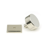 This is an image showing From The Anvil - Polished Nickel Judd Cabinet Knob - 38mm (Square) available from trade door handles, quick delivery and discounted prices