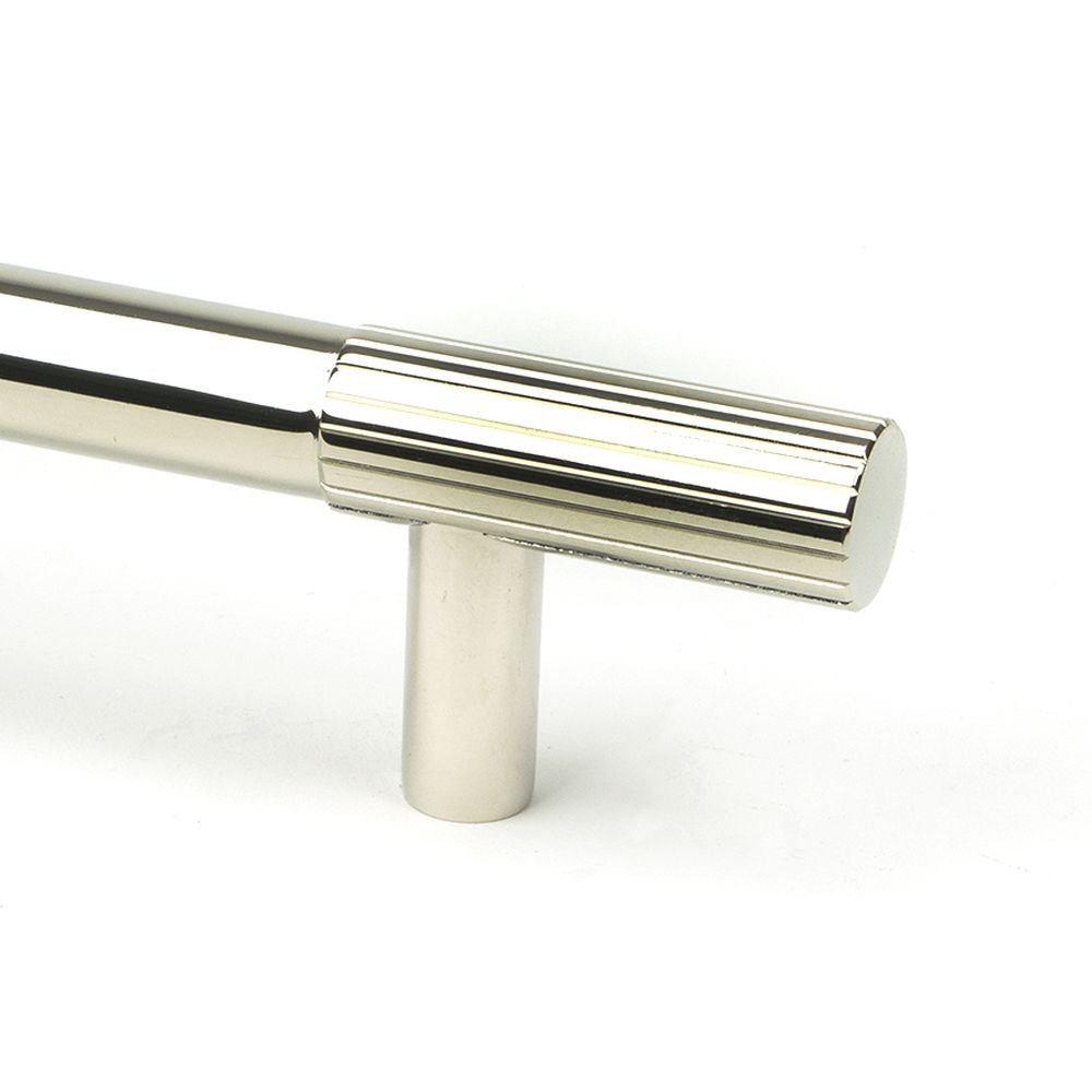 This is an image showing From The Anvil - Polished Nickel Judd Pull Handle - Small available from trade door handles, quick delivery and discounted prices