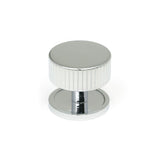 This is an image showing From The Anvil - Polished Chrome Judd Cabinet Knob - 38mm (Plain) available from trade door handles, quick delivery and discounted prices