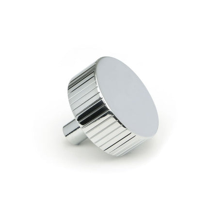 This is an image showing From The Anvil - Polished Chrome Judd Cabinet Knob - 38mm (No rose) available from trade door handles, quick delivery and discounted prices