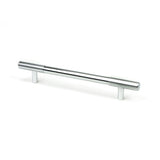 This is an image showing From The Anvil - Polished Chrome Judd Pull Handle - Medium available from trade door handles, quick delivery and discounted prices