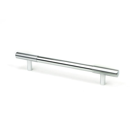 This is an image showing From The Anvil - Polished Chrome Judd Pull Handle - Medium available from trade door handles, quick delivery and discounted prices