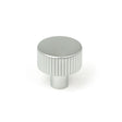 This is an image showing From The Anvil - Satin Chrome Judd Cabinet Knob - 25mm (No rose) available from trade door handles, quick delivery and discounted prices