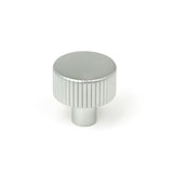 This is an image showing From The Anvil - Satin Chrome Judd Cabinet Knob - 25mm (No rose) available from trade door handles, quick delivery and discounted prices