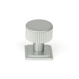 This is an image showing From The Anvil - Satin Chrome Judd Cabinet Knob - 25mm (Square) available from trade door handles, quick delivery and discounted prices